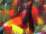 Detail from oil painting: pyrotechnical.